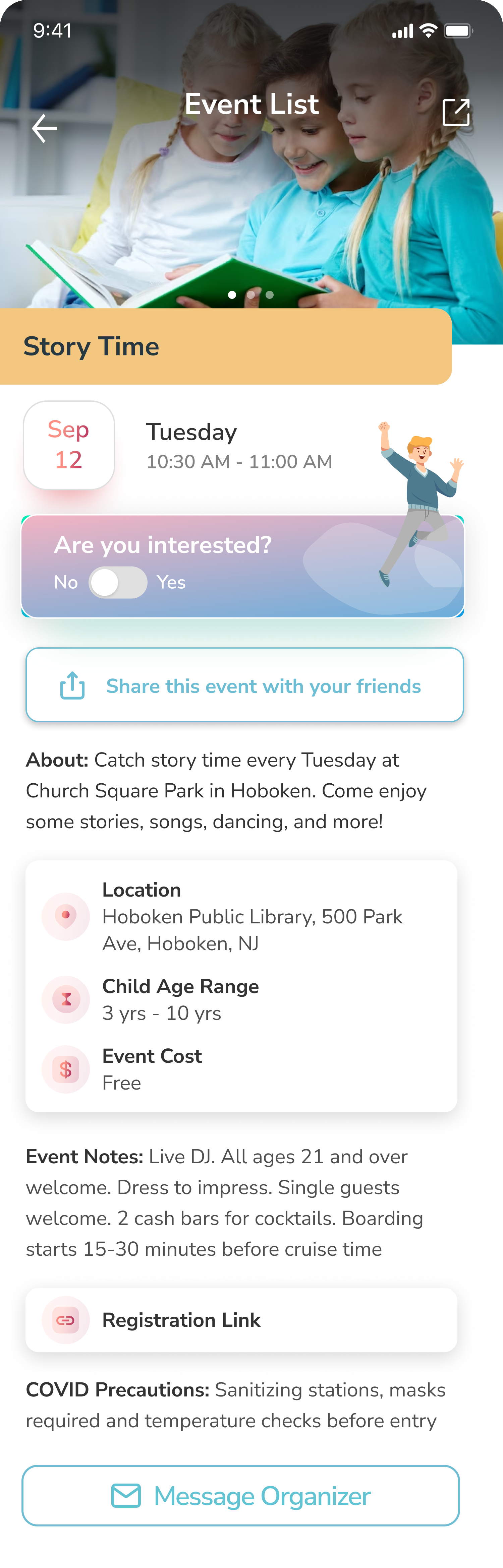 Event Details Page